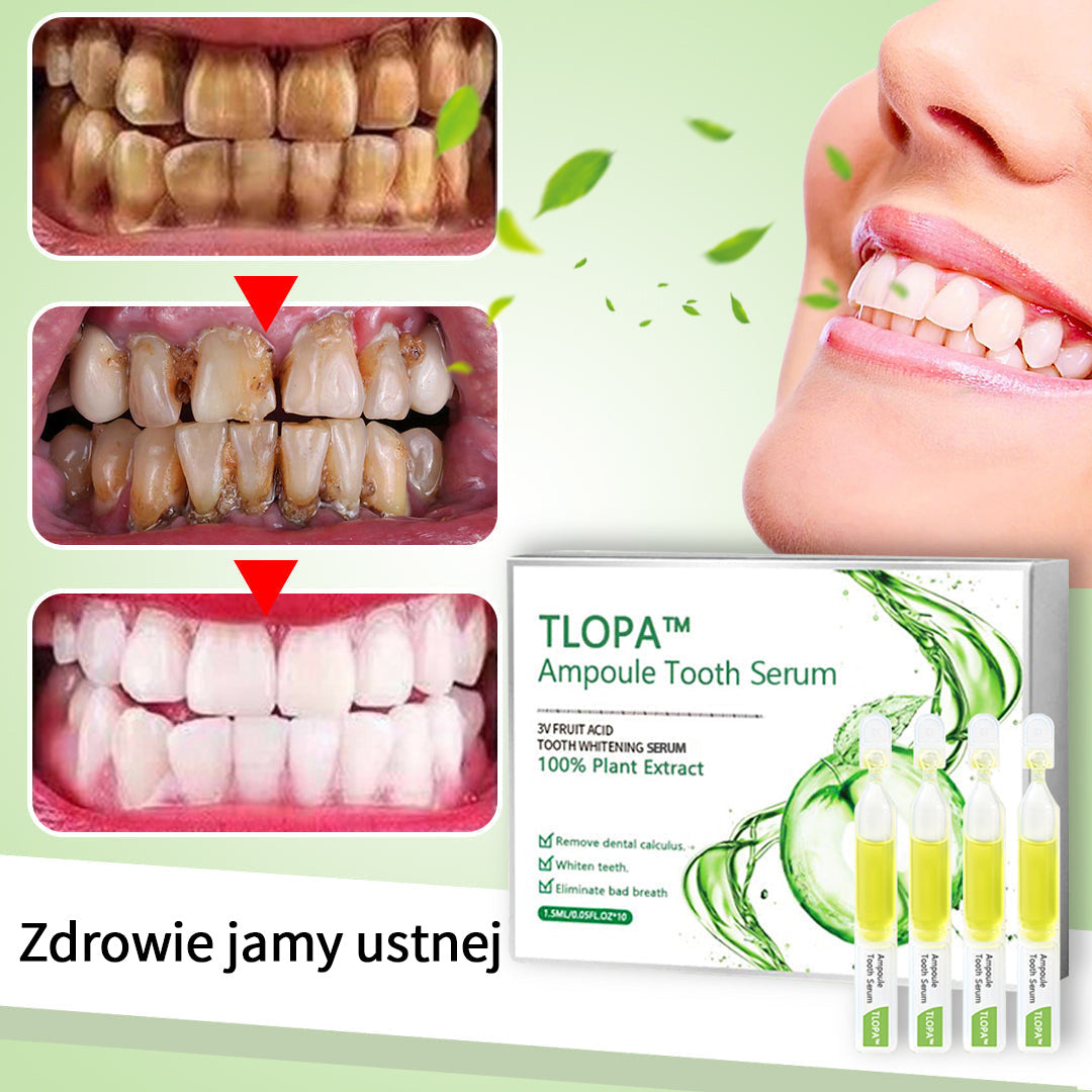🌈TLOPA™ Pasta do Zębów w Ampułkach, Usuwanie kamienia nazębnego i bakterii płytki nazębnej oraz różnych problemów jamy ustnej